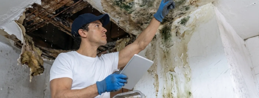 Residential Water Damage Restoration: A Complete Homeowner's Guide to Recovery 1 Residential water damage restoration technician inspecting moisture levels in a San Antonio home