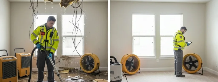Flood Damage Restoration Near Me: What Happens If You Wait Too Long; 5 Costly Consequences You Cannot Afford to Ignore 1 flood damage restoration near me flooded living room San Antonio Texas showing urgent need for professional response