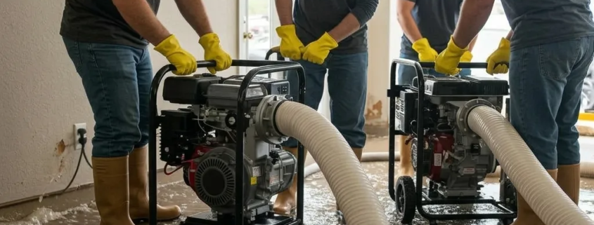 Water Damage Cleanup Near Me: 5 Proven Steps That Save Your Floors, Walls & Belongings 1 water damage cleanup near me technician using thermal imaging to find hidden moisture in San Antonio home