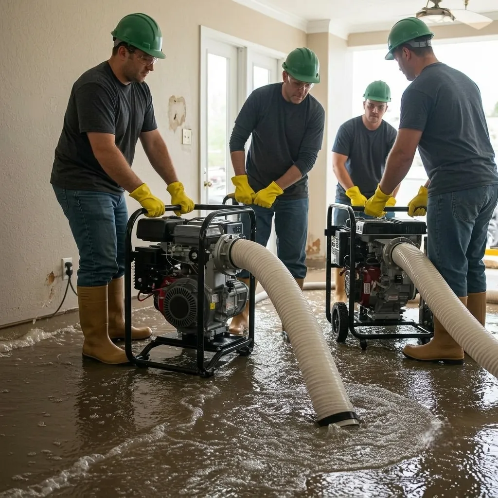 Water Damage Cleanup Near Me: 5 Proven Steps That Save Your Floors, Walls & Belongings 24 water damage cleanup near me technician using thermal imaging to find hidden moisture in San Antonio home