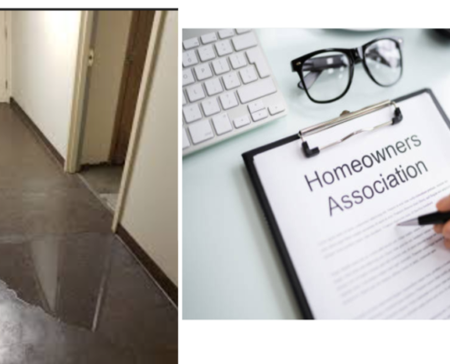 HOA Responsibility Water Leak : 7 Critical Things Every Homeowner and Property Manager Must Know Before It's Too Late 8 HOA responsibility water leak condo hallway flooding and HOA agreement document