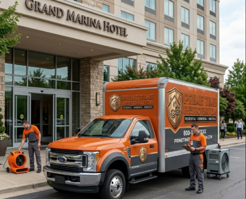 Water Damage Restoration Leon Valley: 5 Powerful Reasons Local Response Time Makes All the Difference 12 Water damage restoration Leon Valley TX professional team arriving at residential property
