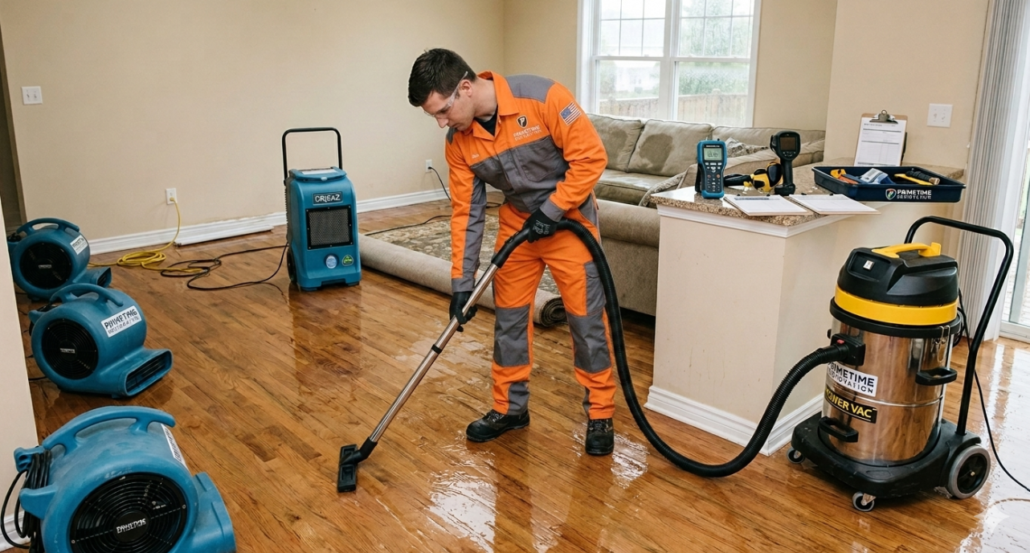 Water Damage Cleanup Services: What's Included And How To Know If You're Getting It All 6 Prime Time water damage cleanup services professional team in San Antonio Texas