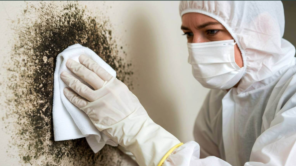 7 Proven Steps for Storm Damage Restoration Near Me: What Every San Antonio Homeowner Must Know 4 Storm damage restoration near me; mold remediation technician removing affected drywall after flooding in San Antonio home