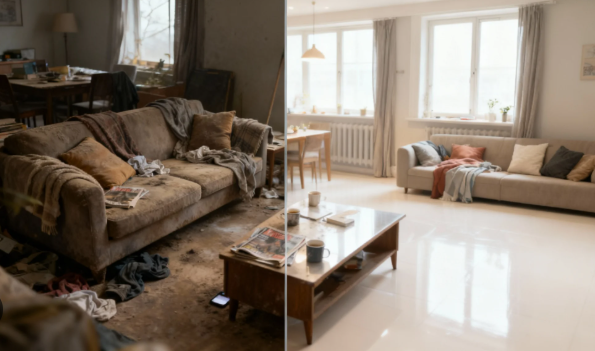 Fire Restoration Leon Valley: 5 Powerful Reasons Certified Specialists Are Ready To Respond 24/7 2 Fire restoration Leon Valley before and after certified smoke and soot removal completed by Prime Time Restoration
