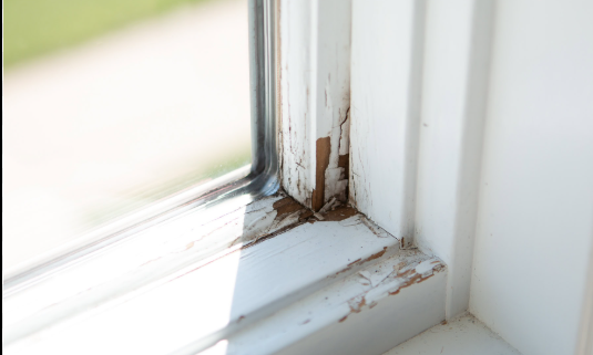 5 Powerful Reasons Lead Paint Removal Leon Valley TX Cannot Wait ; and What Every Homeowner Must Do Now 1 "Chipped and peeling lead paint on old window frame requiring lead paint removal Leon Valley TX