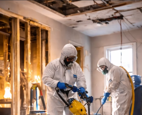 Fire Damage Cleanup Near Me: 9 Powerful Steps Every Property Owner Must Know to Recover Fast 1 fire damage cleanup near me professional restoration technician assessing burned room